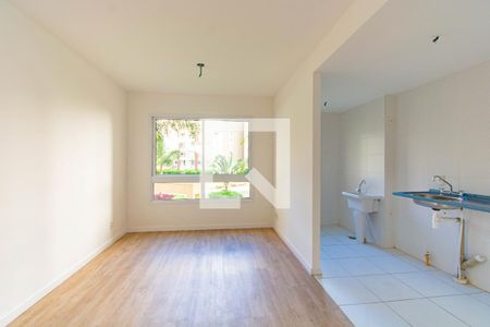 Sala/Cozinha de apartamento à venda com 2 quartos, 62m² em Marechal Rondon, Canoas