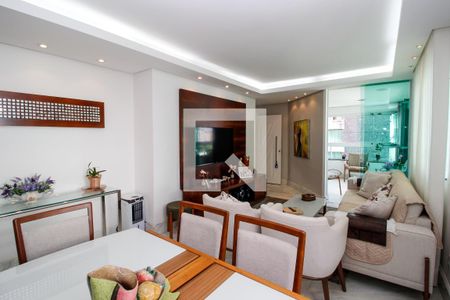 Sala de apartamento à venda com 4 quartos, 141m² em Buritis, Belo Horizonte