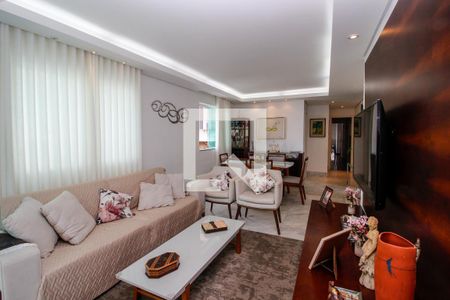 Sala de apartamento à venda com 4 quartos, 141m² em Buritis, Belo Horizonte