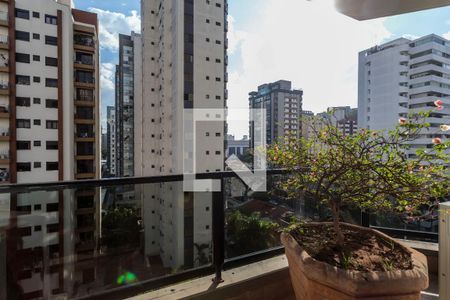 Varanda da Sala de apartamento à venda com 4 quartos, 170m² em Indianópolis, São Paulo