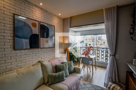 Sala de apartamento à venda com 2 quartos, 63m² em Centro, Santo André