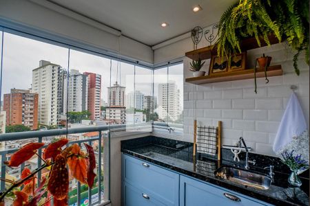 Varanda da Sala de apartamento à venda com 2 quartos, 63m² em Centro, Santo André