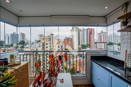 Varanda da Sala de apartamento à venda com 2 quartos, 63m² em Centro, Santo André