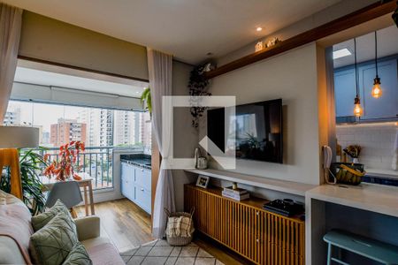 Sala de apartamento à venda com 2 quartos, 63m² em Centro, Santo André