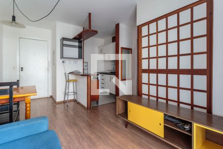 Sala de apartamento para alugar com 1 quarto, 34m² em Moema, São Paulo