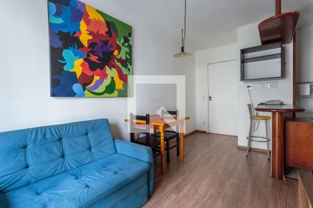 Sala de apartamento para alugar com 1 quarto, 34m² em Moema, São Paulo