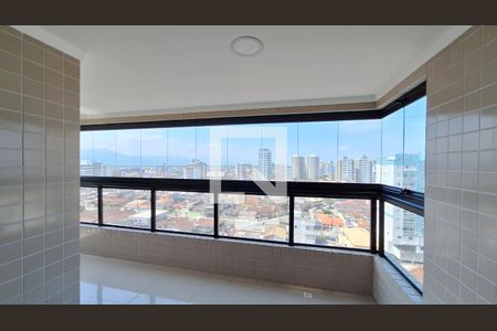 Varanda da sala de apartamento para alugar com 2 quartos, 66m² em Nova Mirim, Praia Grande