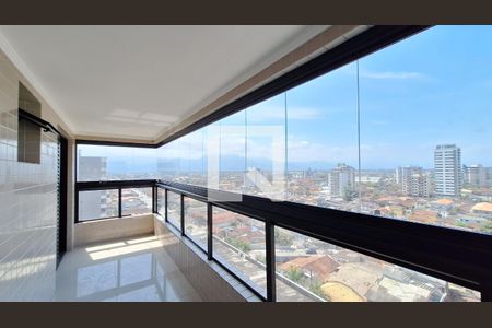 Varanda da sala de apartamento para alugar com 2 quartos, 66m² em Nova Mirim, Praia Grande