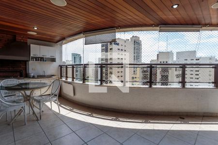 Varanda da Sala de apartamento à venda com 5 quartos, 228m² em Moema, São Paulo