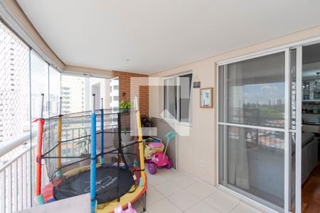 Varanda da Sala de apartamento à venda com 2 quartos, 82m² em Chácara Santo Antônio (zona Sul), São Paulo