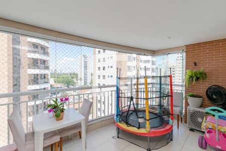 Varanda da Sala de apartamento à venda com 2 quartos, 82m² em Chácara Santo Antônio (zona Sul), São Paulo