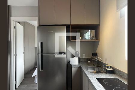 Sala/Cozinha de apartamento para alugar com 1 quarto, 32m² em Mirandópolis, São Paulo