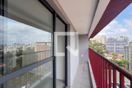 Varanda Sala e cozinha de apartamento à venda com 1 quarto, 33m² em Vila Mariana, São Paulo