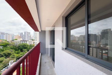 Varanda Sala e cozinha de apartamento à venda com 1 quarto, 33m² em Vila Mariana, São Paulo