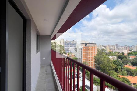 Varanda Sala e cozinha de apartamento à venda com 1 quarto, 33m² em Vila Mariana, São Paulo