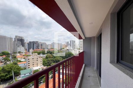 Varanda Sala e cozinha de apartamento à venda com 1 quarto, 33m² em Vila Mariana, São Paulo