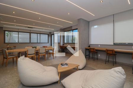 Studio para alugar com 25m², 1 quarto e sem vaga Studio para alugar com 25m², 1 quarto e sem vagaÁrea comum - Salão de festas