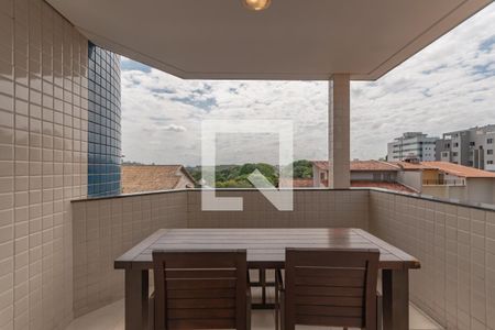 Varanda da Sala de apartamento à venda com 4 quartos, 243m² em Liberdade, Belo Horizonte