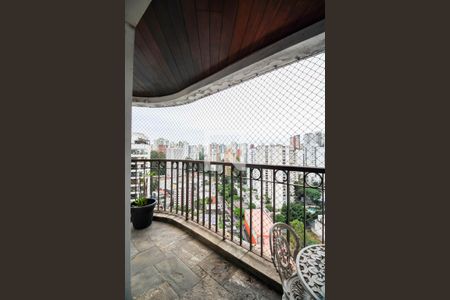 Varanda Sala de apartamento à venda com 4 quartos, 190m² em Vila Andrade, São Paulo