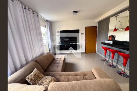 Sala de apartamento à venda com 3 quartos, 70m² em Araguaia, Belo Horizonte