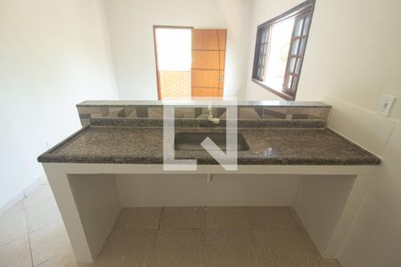 Detalhe da Sala/Cozinha de apartamento para alugar com 1 quarto, 50m² em Campo Grande, Rio de Janeiro