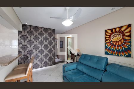 Sala de apartamento para alugar com 2 quartos, 69m² em Vila Caiçara, Praia Grande