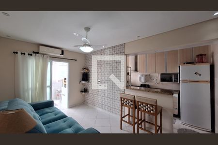 Sala de apartamento para alugar com 2 quartos, 69m² em Vila Caiçara, Praia Grande