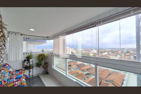 Varanda da Sala de apartamento para alugar com 2 quartos, 69m² em Vila Caiçara, Praia Grande