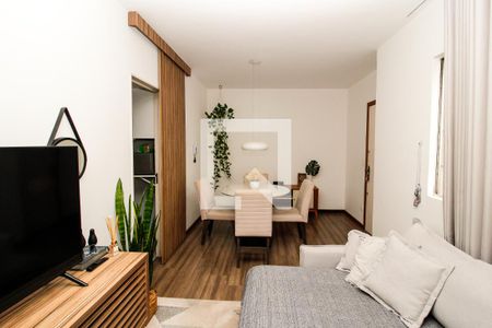 Sala de apartamento à venda com 3 quartos, 65m² em Estoril, Belo Horizonte