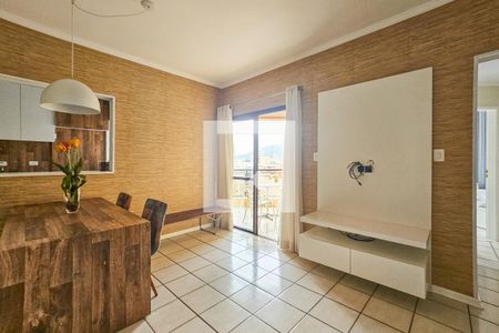 Sala de apartamento para alugar com 2 quartos, 70m² em Balneario Cidade Atlantica, Guarujá