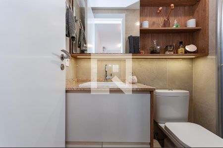 Banheiro do quarto 1 Suíte de apartamento para alugar com 2 quartos, 55m² em Lapa, São Paulo