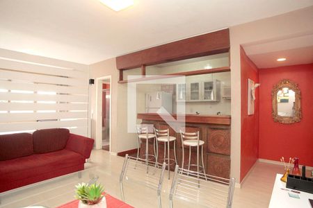 Sala de apartamento para alugar com 1 quarto, 42m² em Petrópolis, Porto Alegre