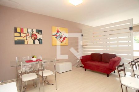 Sala de apartamento para alugar com 1 quarto, 42m² em Petrópolis, Porto Alegre