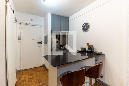 Cozinha de kitnet/studio para alugar com 1 quarto, 34m² em Consolação, São Paulo