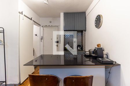 Cozinha de kitnet/studio para alugar com 1 quarto, 34m² em Consolação, São Paulo