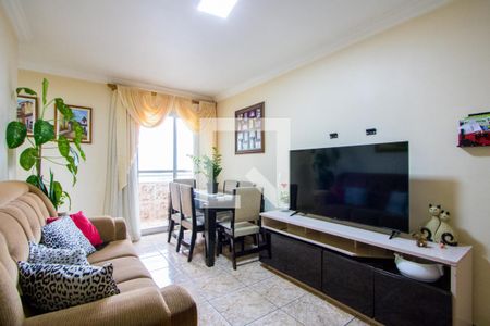 Sala de apartamento à venda com 2 quartos, 60m² em Parque Sao Vicente, Santo André