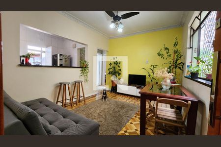 Sala de apartamento para alugar com 2 quartos, 66m² em Embaré, Santos