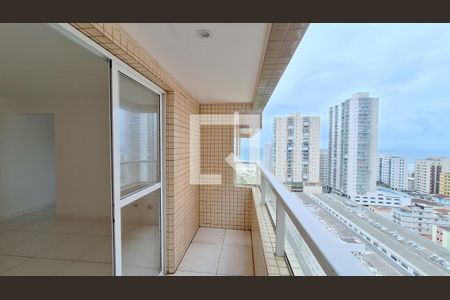 Varanda da sala de apartamento para alugar com 2 quartos, 62m² em Aviação, Praia Grande