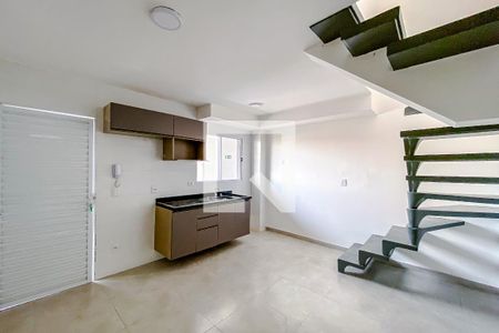 Sala/Cozinha de apartamento para alugar com 1 quarto, 28m² em Mooca, São Paulo