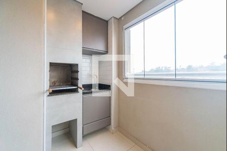 Varanda Gourmet de apartamento para alugar com 2 quartos, 55m² em Vila Tibiriçá, Santo André