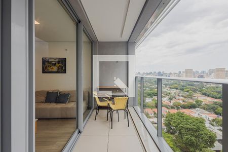 Varanda de apartamento para alugar com 1 quarto, 41m² em Pinheiros, São Paulo