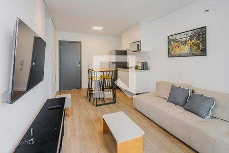 Sala de apartamento para alugar com 1 quarto, 41m² em Pinheiros, São Paulo