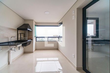 Varanda Gourmet de apartamento à venda com 3 quartos, 117m² em Vila Bastos, Santo André