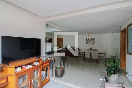 Sala de apartamento à venda com 3 quartos, 96m² em Santa Rosa, Belo Horizonte