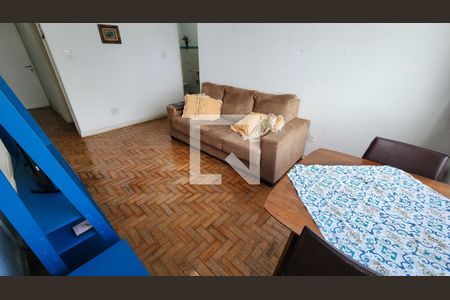 Sala de apartamento para alugar com 1 quarto, 56m² em José Menino, Santos