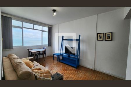 Sala de apartamento para alugar com 1 quarto, 56m² em José Menino, Santos