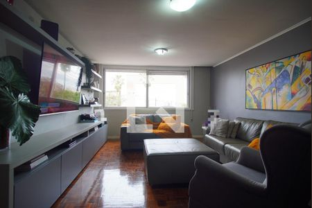 Sala de apartamento à venda com 3 quartos, 118m² em Petrópolis, Porto Alegre