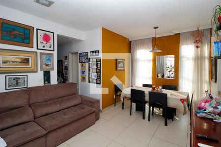 Sala de apartamento à venda com 3 quartos, 98m² em Coração Eucarístico, Belo Horizonte