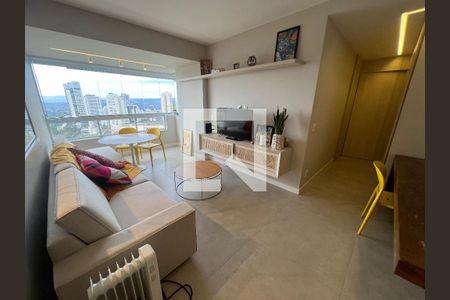 Sala de apartamento para alugar com 2 quartos, 82m² em Vila da Serra, Belo Horizonte