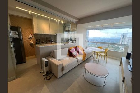 Sala de apartamento para alugar com 2 quartos, 82m² em Vila da Serra, Belo Horizonte